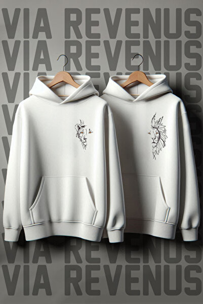 Vordevia سويت شيرت بطبعة أسد عزيزي مقاس كبير