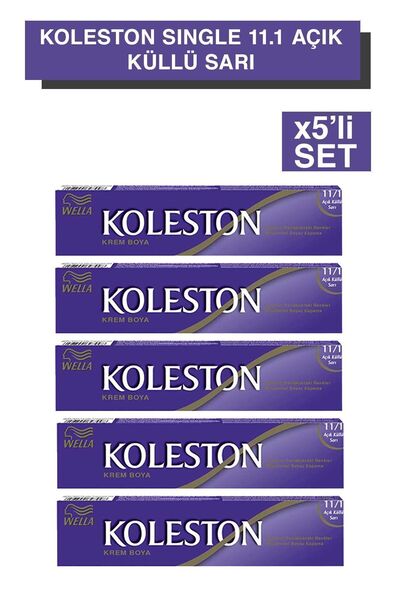 Wella Koleston Single Tüp Boya 11/1 Açık Küllü Sari x5'li Set