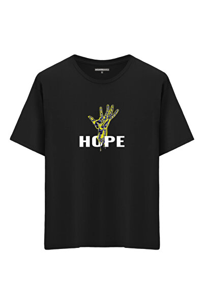 Mounte Bianca أمل للجنسين - تي شيرت كبير الحجم