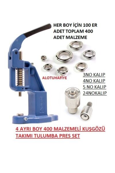 ALOTUHAFİYE Kuş Gözü Makinası Tulumba Pres Seti
