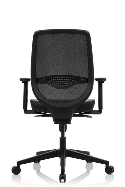 Bürosit Rhyme Plastik Ayarlı Kolçaklı Çalışma Koltuğu (SUNİ DERİ)