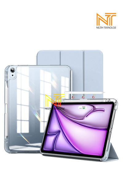 Nezih Case İpad Air 11 2024 / 2025 Uyumlu Kılıf Magnetik Ayrılabilen Uyku Mod...