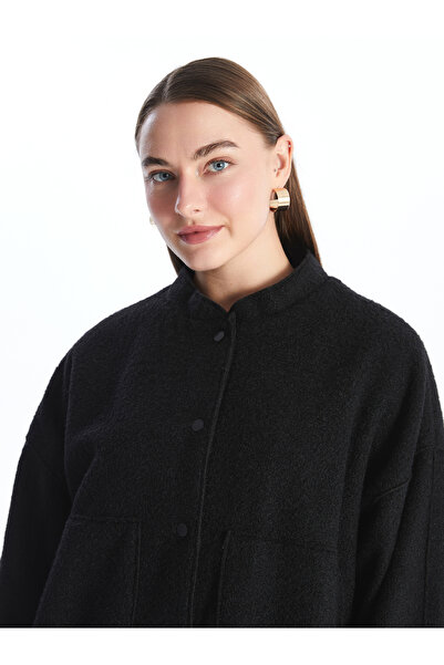 LC Waikiki Kolej Yaka Oversize Kadın Bomber Mont