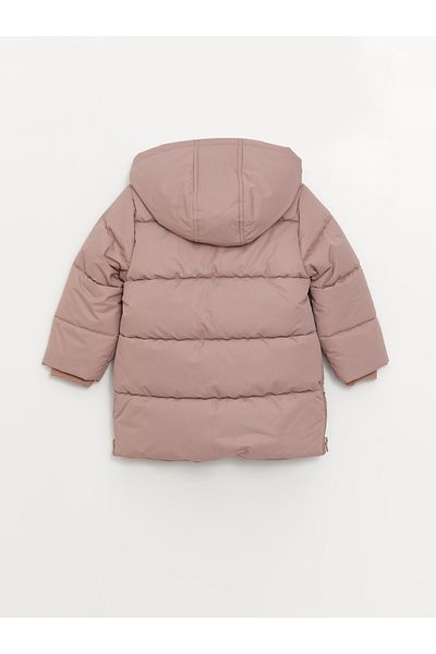 LC Waikiki Základní bunda na zip pro holčičku - s kapucí, dlouhý rukáv