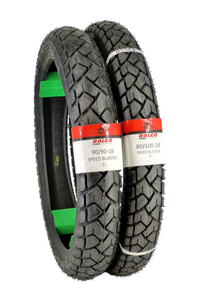 RALCO TYRES Honda Cbf 150,tvs Apache, Ybr 155, 80/100-18 Ve 90/90-18 Tl Duble...