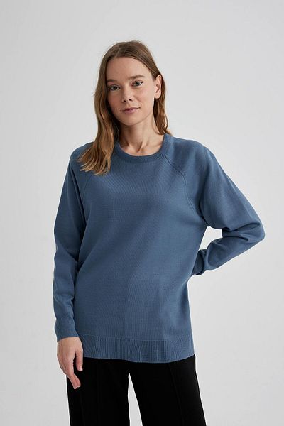 DeFacto Relax Fit kötöttáru pulóver B7866axns