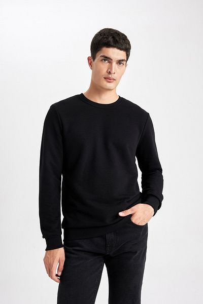 DeFacto Φούτερ με κανονική εφαρμογή Crew Neck