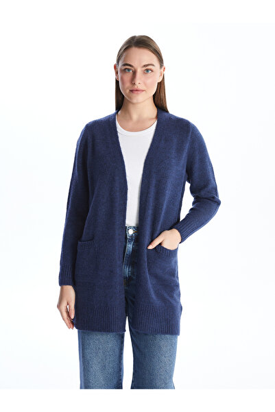 LC Waikiki Şal Yaka Düz Uzun Kollu Kadın Triko Hırka