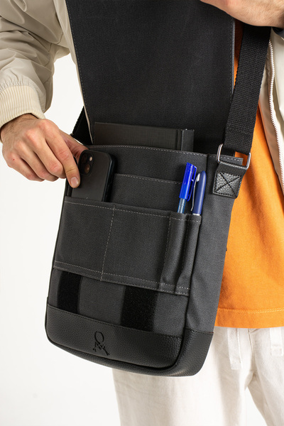 Çanta Trend GEANTĂ MEGA CANVAS BĂRBAȚI POSTMAN MULT-EYE