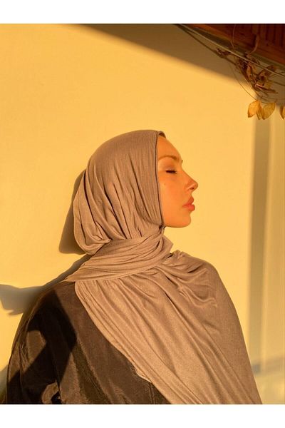 Hürremist Viscose Combed Shawl Dark Gray - Sheer-proof, Anti-sweat, Easy to Use, Ultra Comfortable