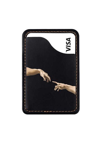 omix X300 X400 X500 X600 X700 X5 X6 X7 X3 X6 X7 Leather Card Holder Case Goddess Art