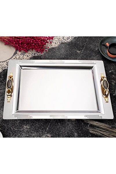 ÖZBURAK Armoni Gold Hürrem Ikramlık Sunumluk Servis Ve Çay Tepsisi
