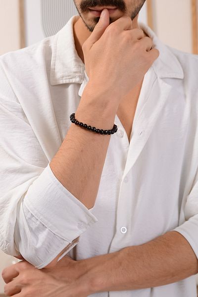 Amberistan Men's Amber Bracelet - Cherry Color