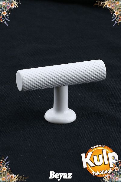 Badem10 Doruk Buton de mâner din metal alb Mobilier Bucătărie Sertar Dulap Dulap Capac Mâner Mâner Mâner alb