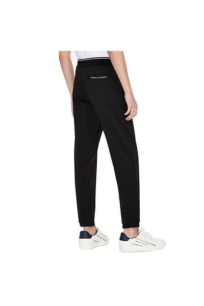 Armani Exchange Ανδρικό υφαντό ύφασμα κανονική μέση ίσιο μοντέλο μαύρο παντελόνι 8NZP82 ZJH3Z-1200