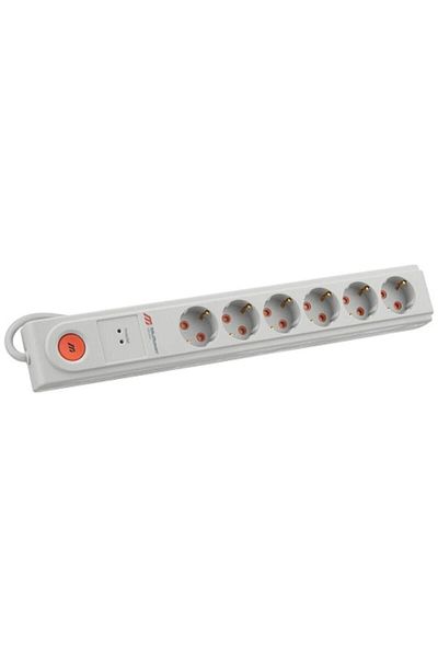 Mutlusan Child-Proof Portable Multiple Group Socket Ri-tech 6-Plus Shock-Proof Switched Group Socket
