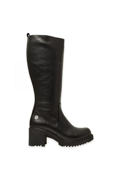 Mammamia D24Kc-2060Z Thick Heeled Daily Black Women's Boots