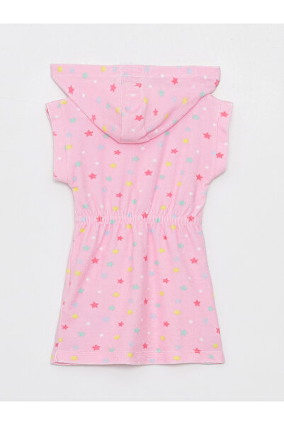 LC Waikiki Φόρεμα παραλίας με κουκούλα για κοριτσάκι