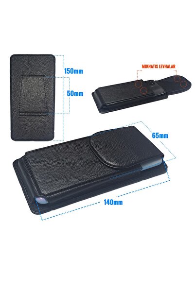 VİZYON Iphone 6 - 6s Kemer Kılıfı Mıknatıslı Kapak Kemere Takılan Dik Bel Kılıfı