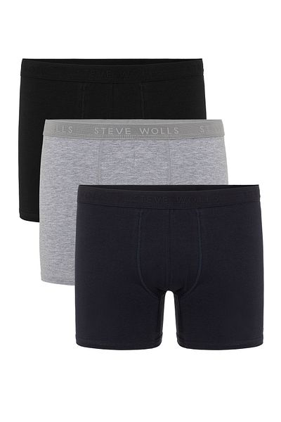 Steve Wolls Ανδρικά πολύχρωμα 3 τεμάχια Lycra Boxer - 24100