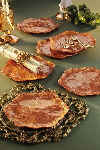 Fecra Elroy 6-Piece Cake Plate Set - Fall 22 Cm