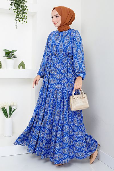 ModaMerve Saks Mdp1131 Buttoned Dress