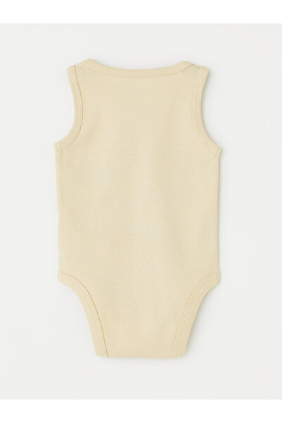 LC Waikiki Bisiklet Yaka Basic Kız Bebek Çıtçıtlı Body 2'li