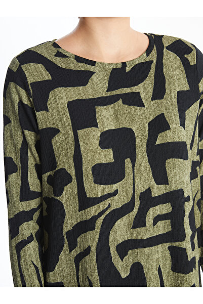 LC Waikiki Crew Neck Patterned Women's Tunic