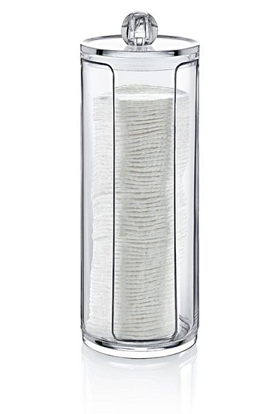 Plasart Makeup and Cotton Putting Organizer - Clear Disc Cotton Holder