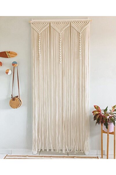 EN UCUZ MAKROME Makrome Perde Tül Bohem Duvar Dekoru Backdrop Organizasyon Perdesi