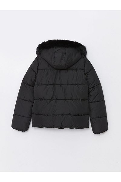 LC Waikiki Dámský kabát s kapucí Puffer