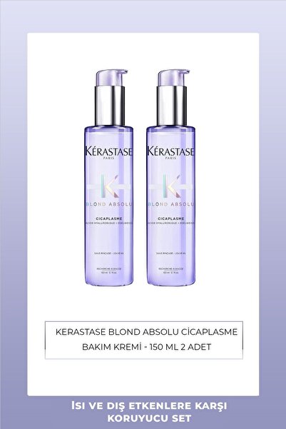 Kerastase Blond Absolu Cicaplasme Sarı Saçlar için Isıya Karşı Koruyucu Bakım Serumu 150 ml 2 Adet
