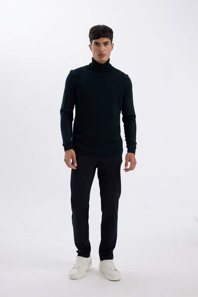 DeFacto Slim Fit Slim Fit Turtleneck Basic Plain πουλόβερ πουλόβερ R1124az