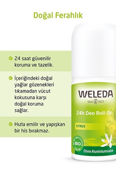 Weleda Citrus 24h Deo Roll On 50 ml