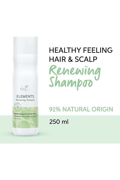 Wella Elements Renewing Calming Shampoo - For Damaged Hair, 250 Ml