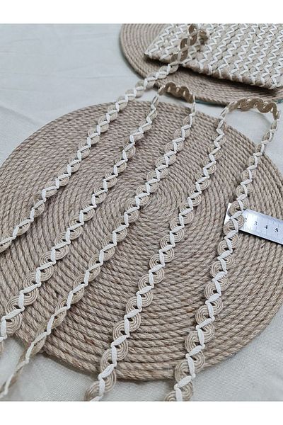 Esteks Dantel ve Tekstil Aksesuarları 5 Meters Decorative Jute Water Stone