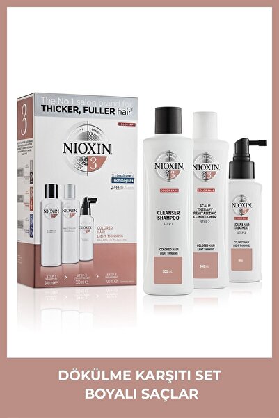Nioxin 3 - Boyalı Saçlara Özel Dökülme Karşıtı Süper Set 300.ml... (fırsat Set)8