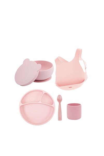 OiOi BLW Beslenme 5'li Set Pinky Pink