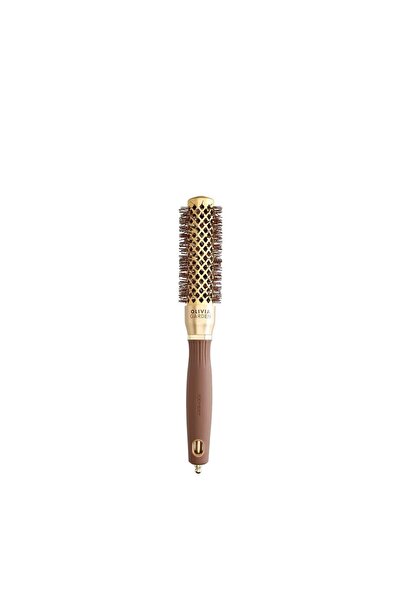 Olivia Garden Βούρτσα μαλλιών Expert Blowout Shine Wavy Bristles Χρυσή και Καφέ 25