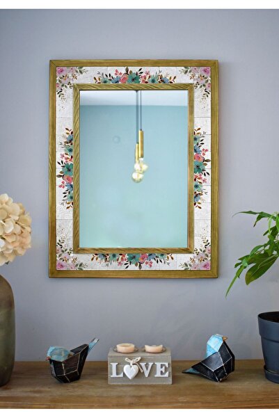 Stone World El Yapımı Çiçek Temalı, Masif Ahşap Ve Desenli Mermerden Dekorati...