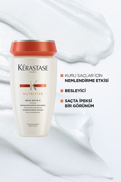 Kerastase Nutritive Bain Satin No:2 Nourishing Shampoo for Dry Hair 250ml