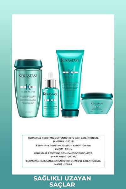 Kerastase Kérastase Resistance Extentioniste Sağlıklı Görünümlü Uzun Saçlar Için 4'lü Bakım Seti