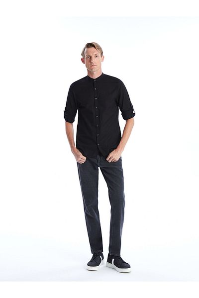LC Waikiki Ανδρικό πουκάμισο Poplin - Μακρυμάνικο, Slim Fit