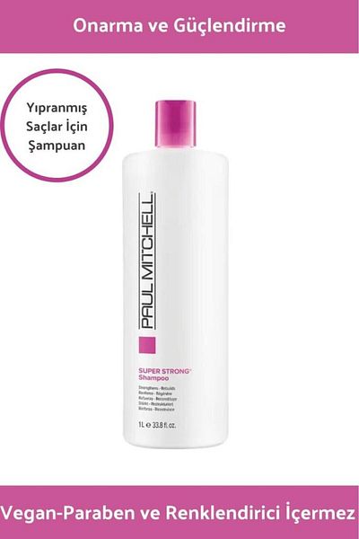 PAULMITCHEEL Șampon Super Strong 1000 ml păr puternic
