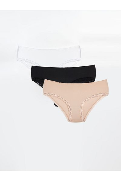 LC Waikiki Hipster Lace Detailed Panties - Pack of 3