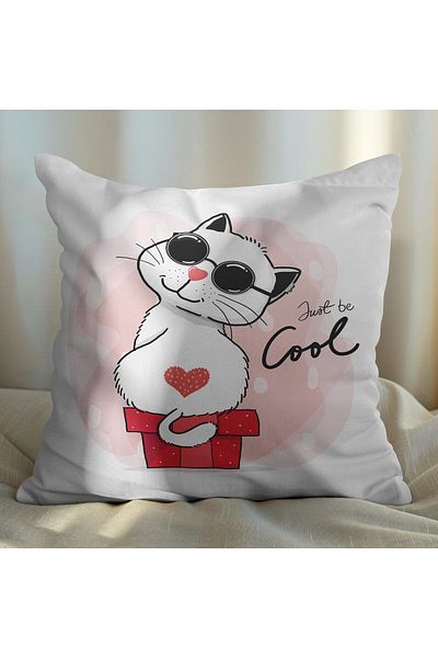 EJOYA Cool 2-piece Pillow Set with Cat Design - 45cm 113544
