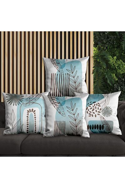 EJOYA Set de perne și perne cu design modern din 4 piese - 45 cm 113721