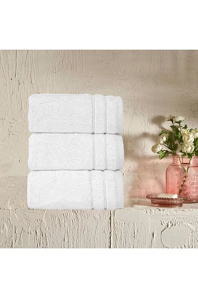 Lucy and Home Σετ πετσετών Miccotton 40x60cm 3 τεμαχίων - Λεπτομέρεια ρίγας