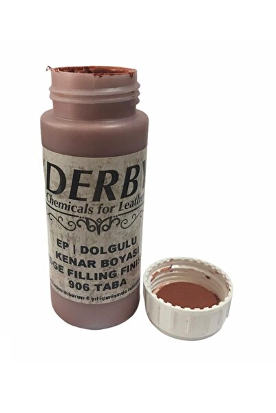 Derby Ep Silikonlu Deri Kenar Boyası Mat 100ml Leathercraft Deri Hobi 906 Taba