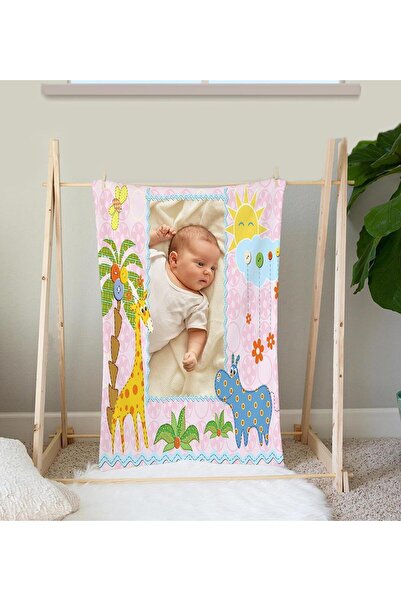 EJOYA Kişiye Özel Fotoğraflı Polar Bebek Battaniyesi 92762